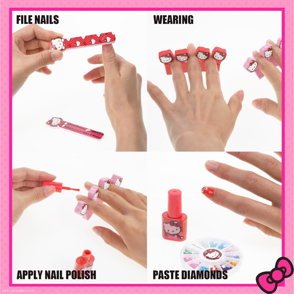 Botella verde opaco de Townley Girl Hello Kitty para uñas divertidas
