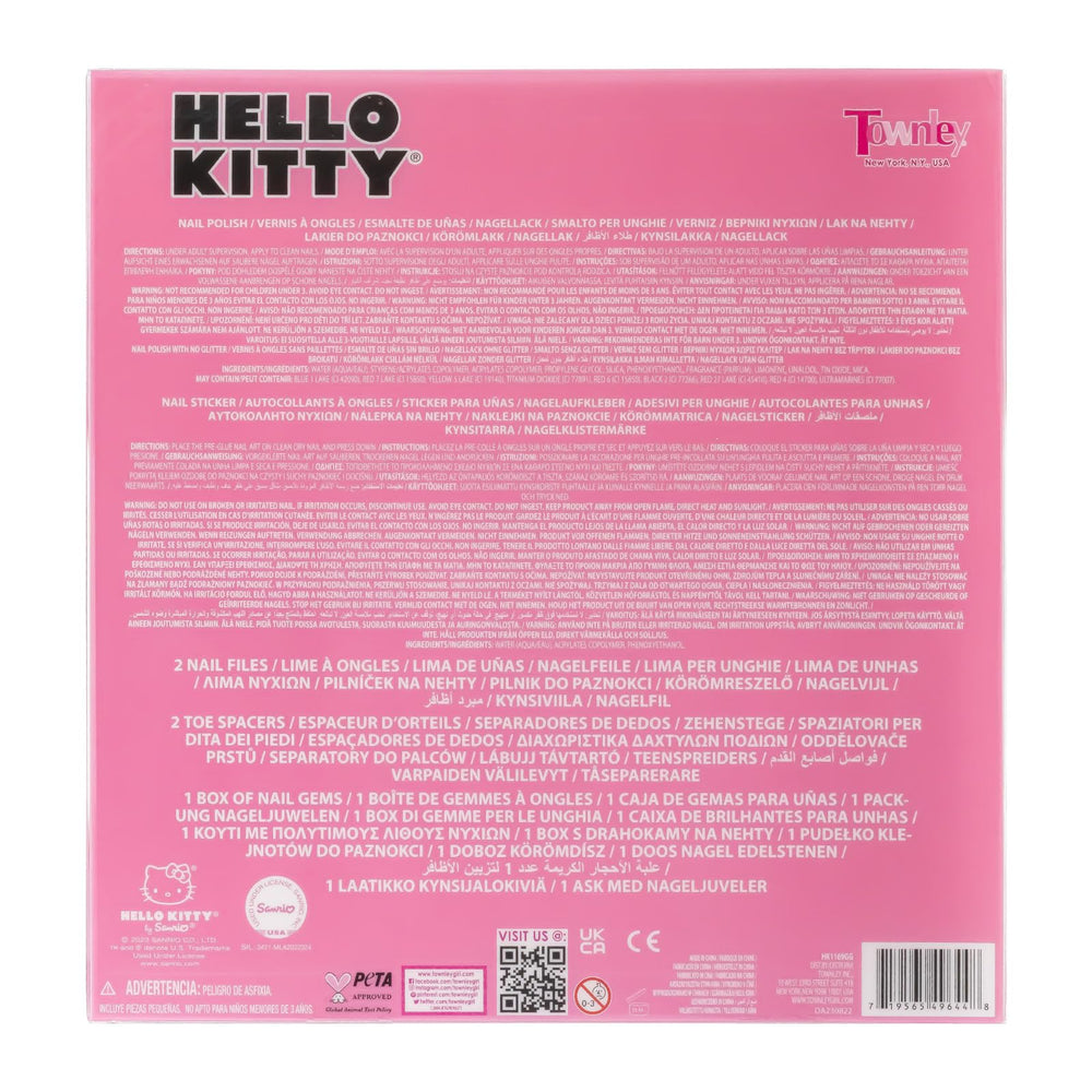 Separadores de dedos para pies Townley Girl Hello Kitty, cómodo para pedicure