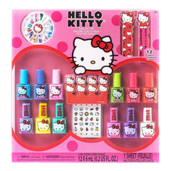Townley Girl Hello Kitty set completo de esmalte de agua para niñas, juego y spa en casa