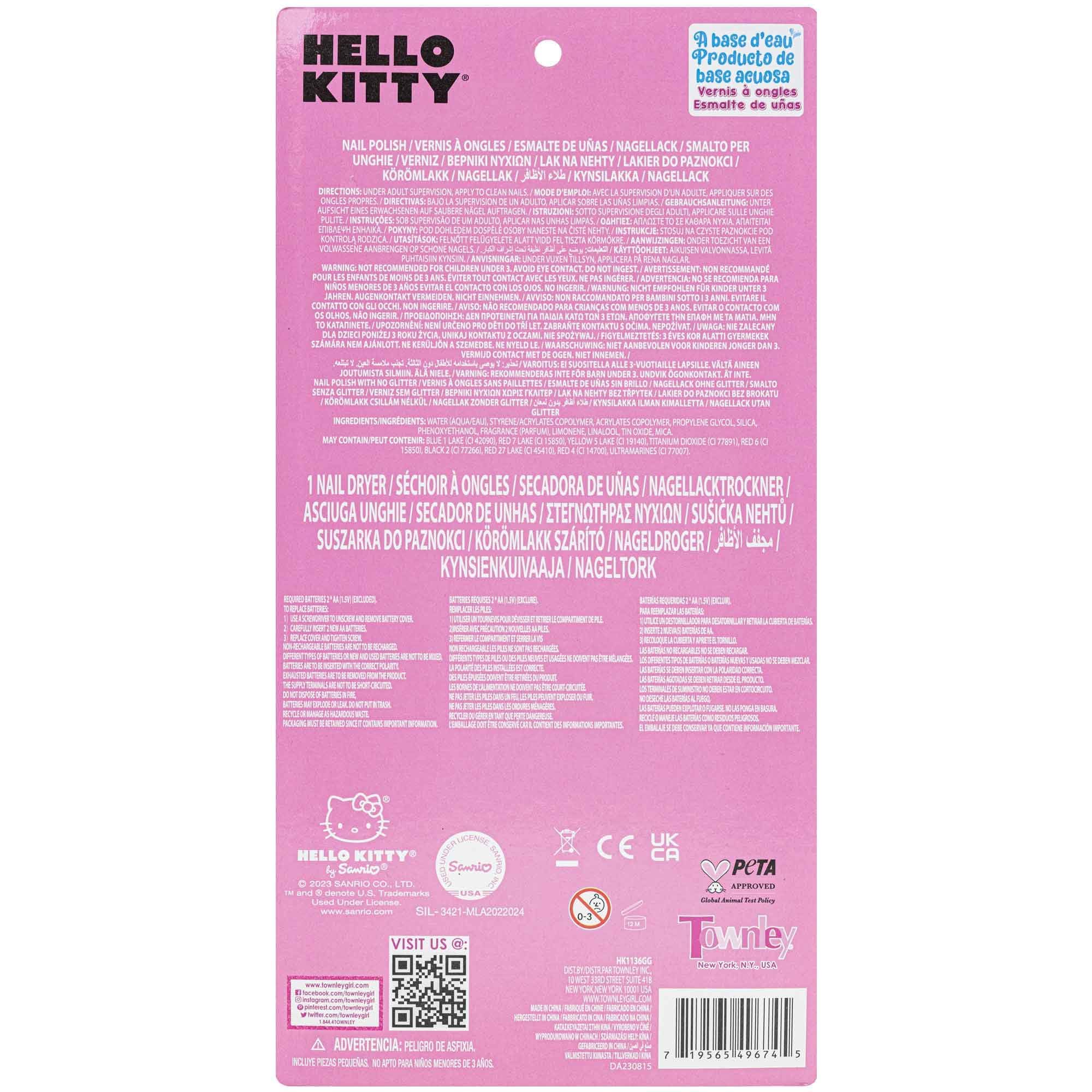 Townley Girl Hello Kitty: conjunto de juego spa para niñas curiosas.