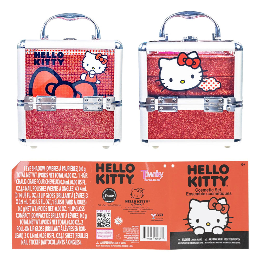 Townley Girl Hello Kitty makeup accessories set for complete makeover play