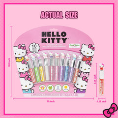 Townley Girl Hello Kitty brillos labiales sabores populares para compartir.