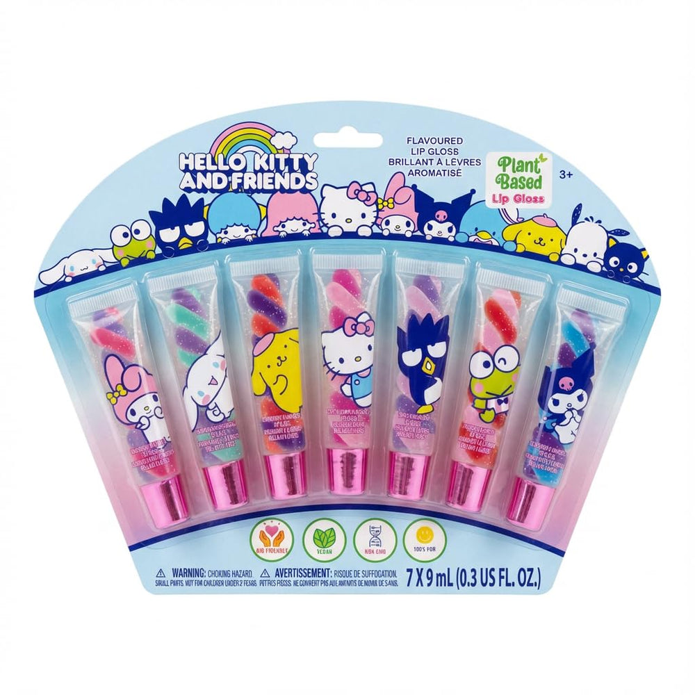 Townley Girl Hello Kitty swirl lip gloss set tubes offer playful color for daily glam