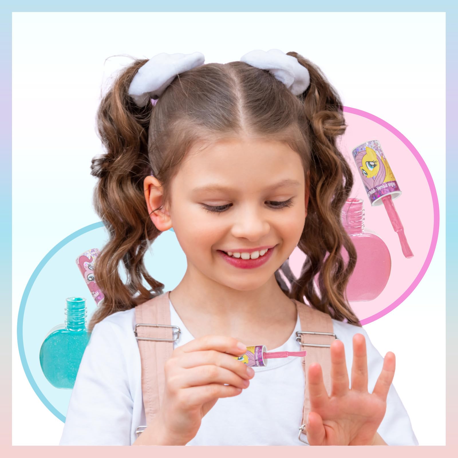 Townley Girl My Little Pony mixed colors glitter polish set for creative mixes.