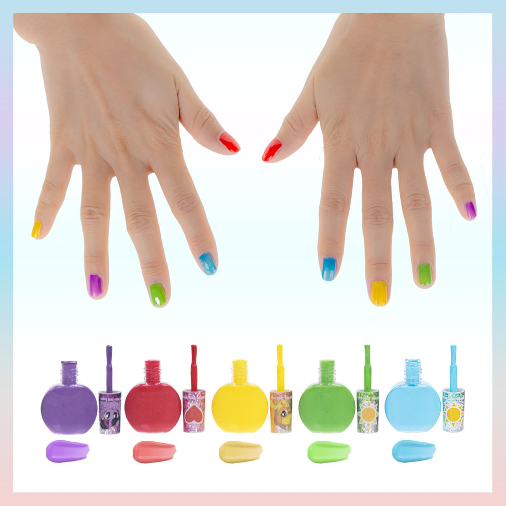 Townley Girl My Little Pony sky blue glitter polish for dreamy party looks.