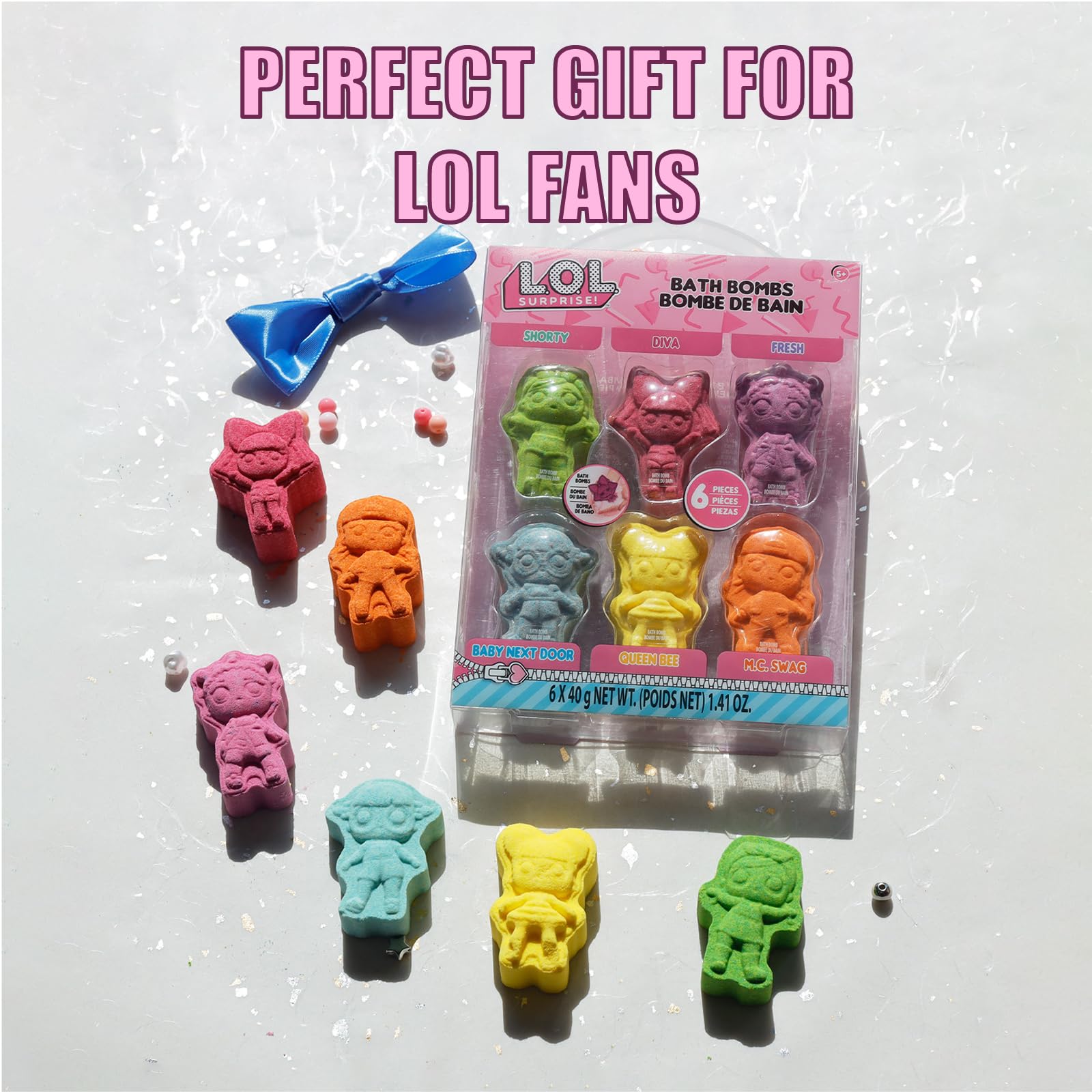 Townley Girl L.O.L. Surprise bath bombs as gift idea for birthdays.