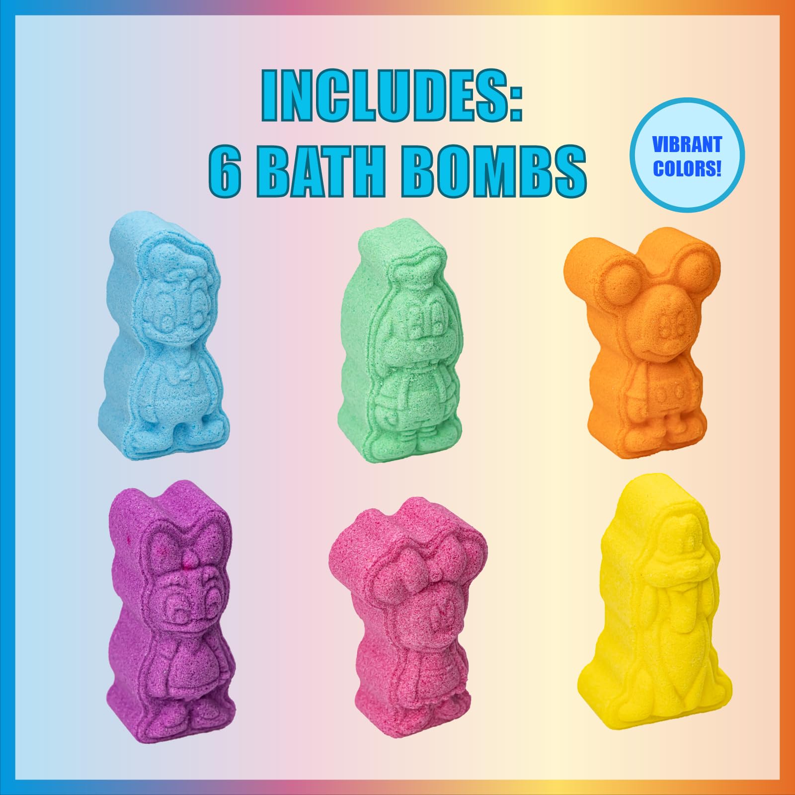 Townley Girl Mickey bath bomb with Mickey mold creates playful bubbles for kids.
