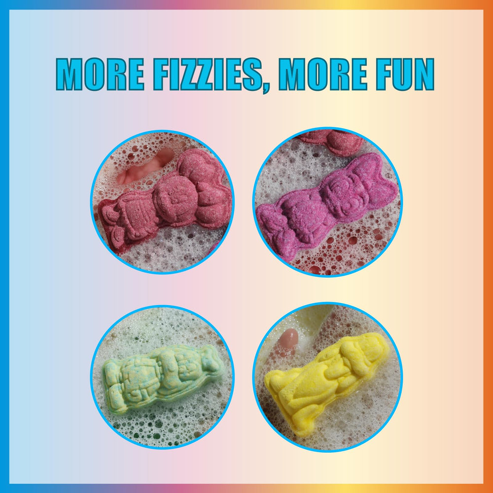 Townley Girl Minnie bath bomb shows Minnie mold for bright, cheerful colors.