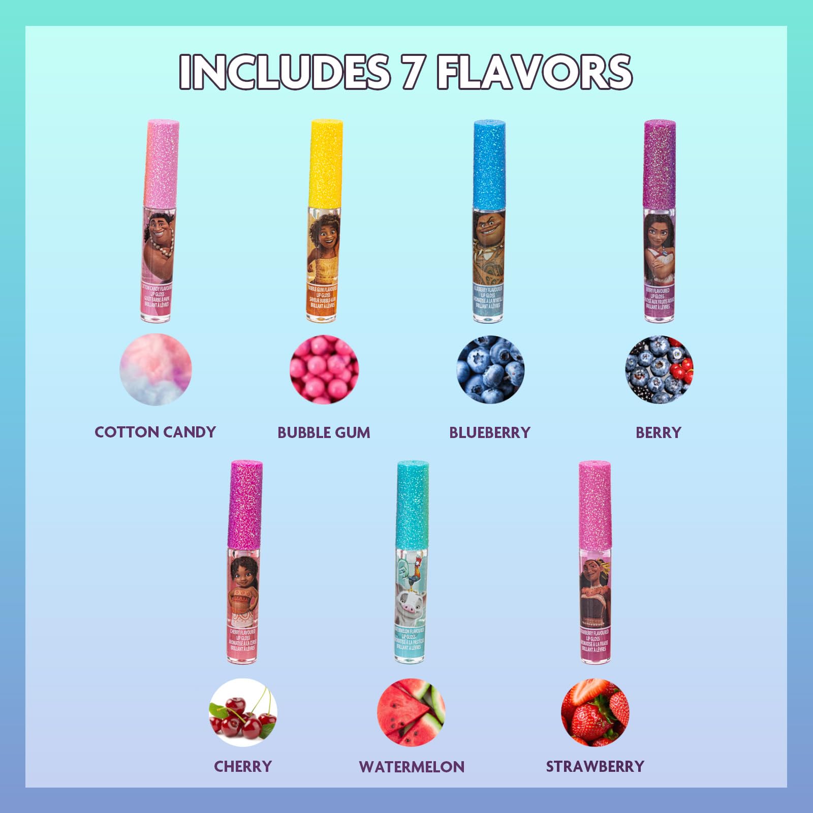 Townley Girl Moana: brillos labiales con colores y sabores para imaginación