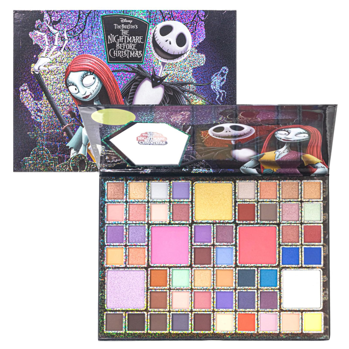 Townley Girl Nightmare Before Christmas paleta ojos con espejo para looks temáticos