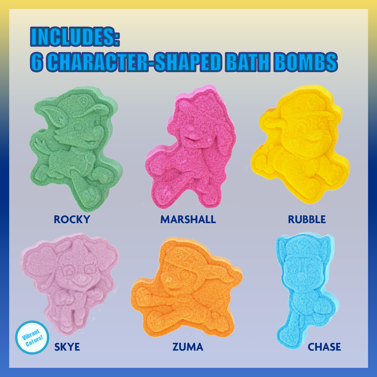 Chase en bomba de baño Paw Patrol, forma divertida y colorida.