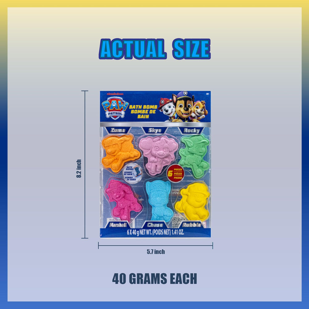 Conjunto de bombas de baño Paw Patrol Townley Girl, 6 piezas para explorar.