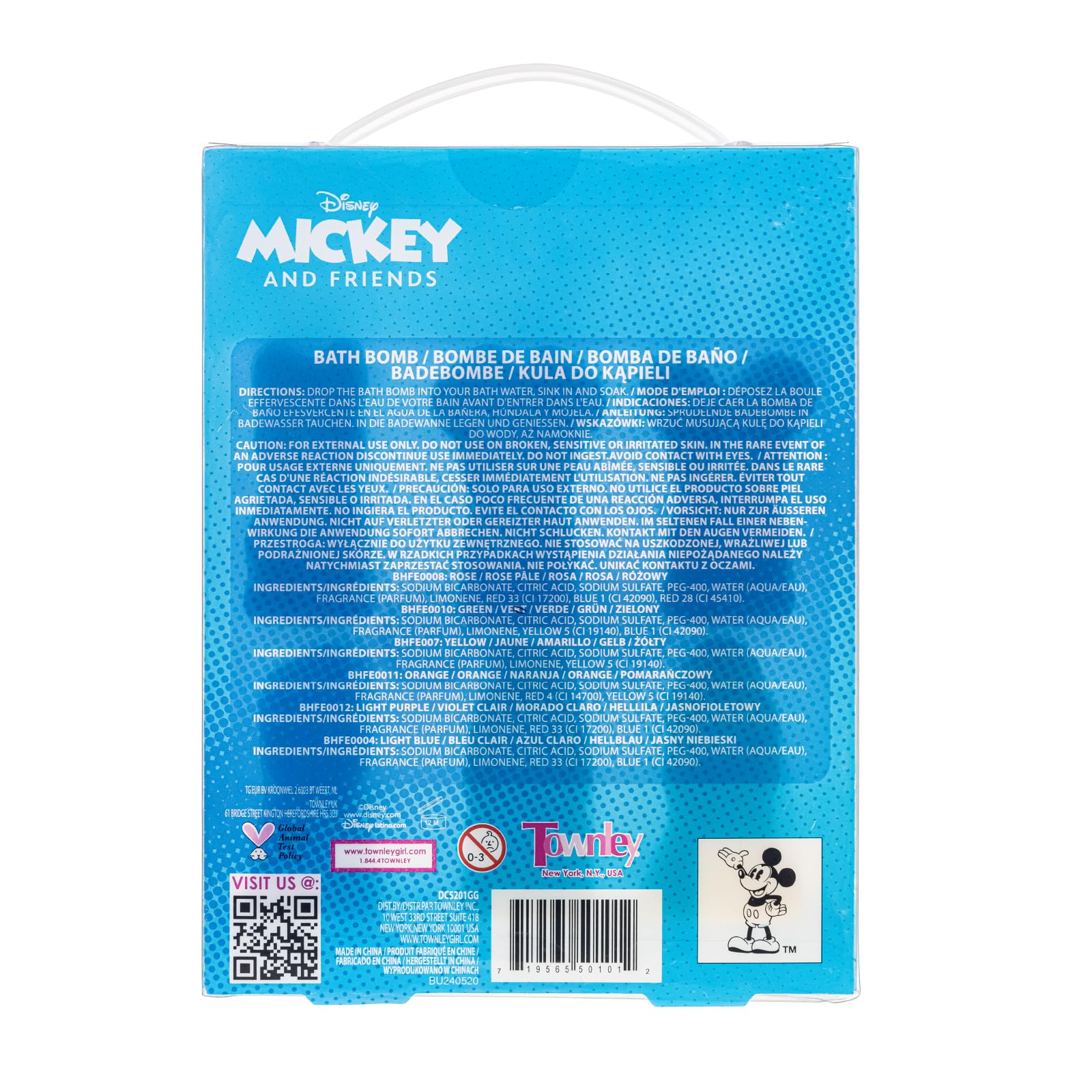 Townley Girl three-plus safe bath bomb designed for imaginative, mess-free baths.