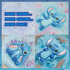Bomba Stitch con aroma a frambuesa para una experiencia sensorial suave.