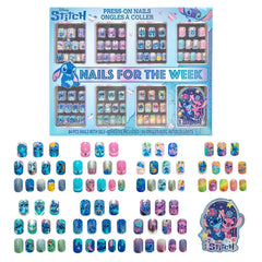 Townley Girl Stitch uñas pre-adhesivas listas para manitos pequeñas.