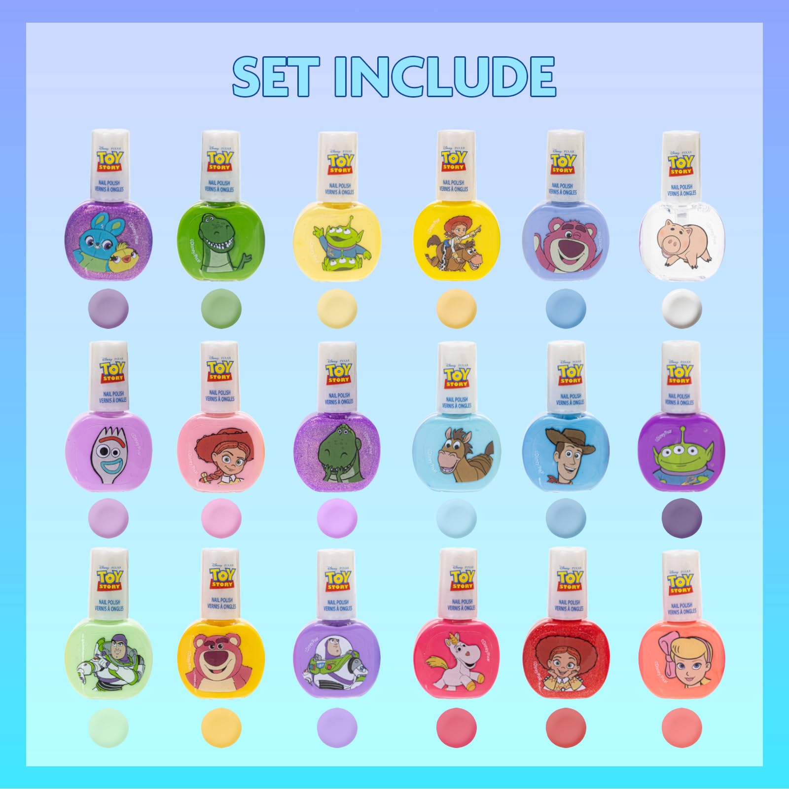 Townley Girl Toy Story: esmalte rosado con brillo, perfecto para decoraciones.