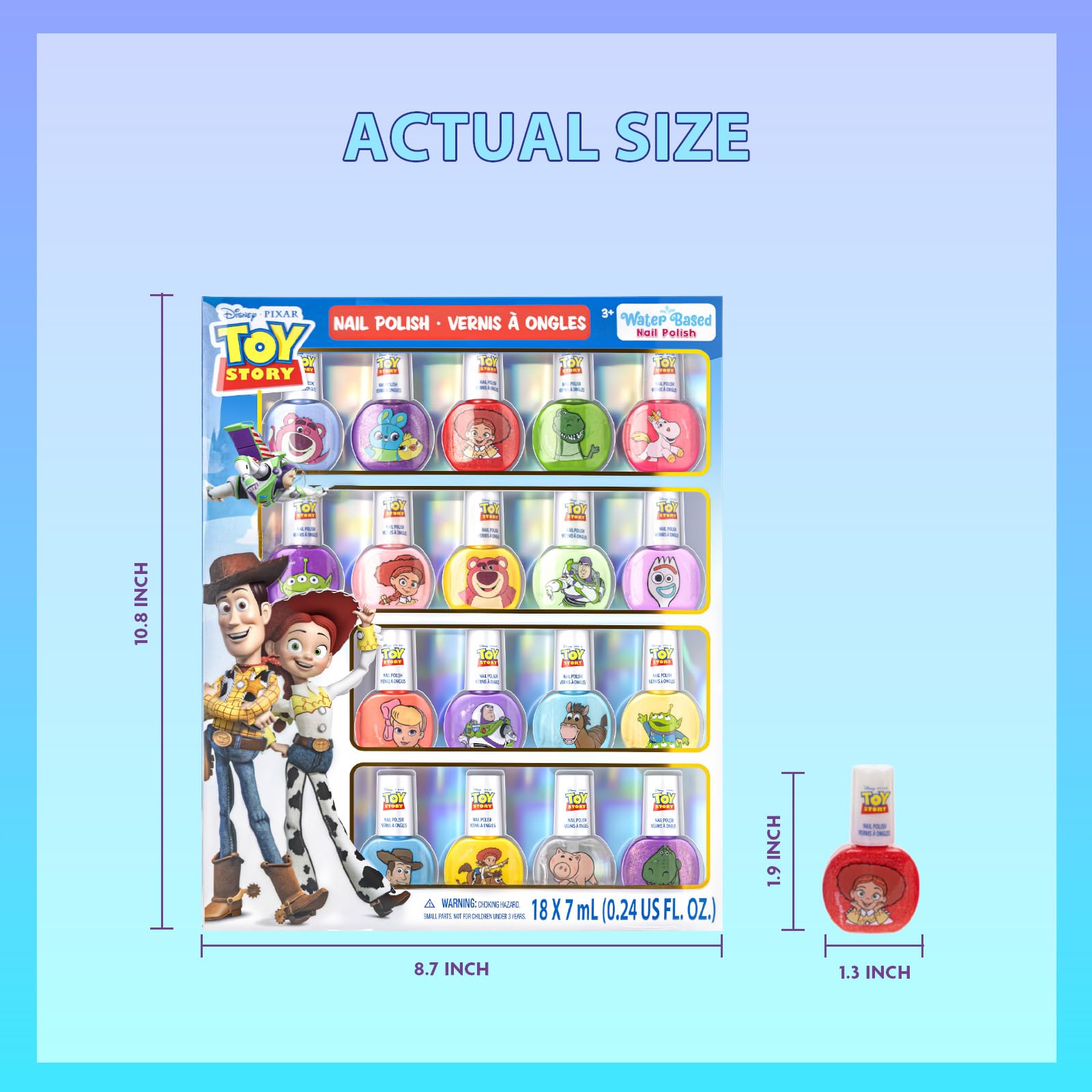 Townley Girl Toy Story: esmalte verde opaco para combinaciones suaves.