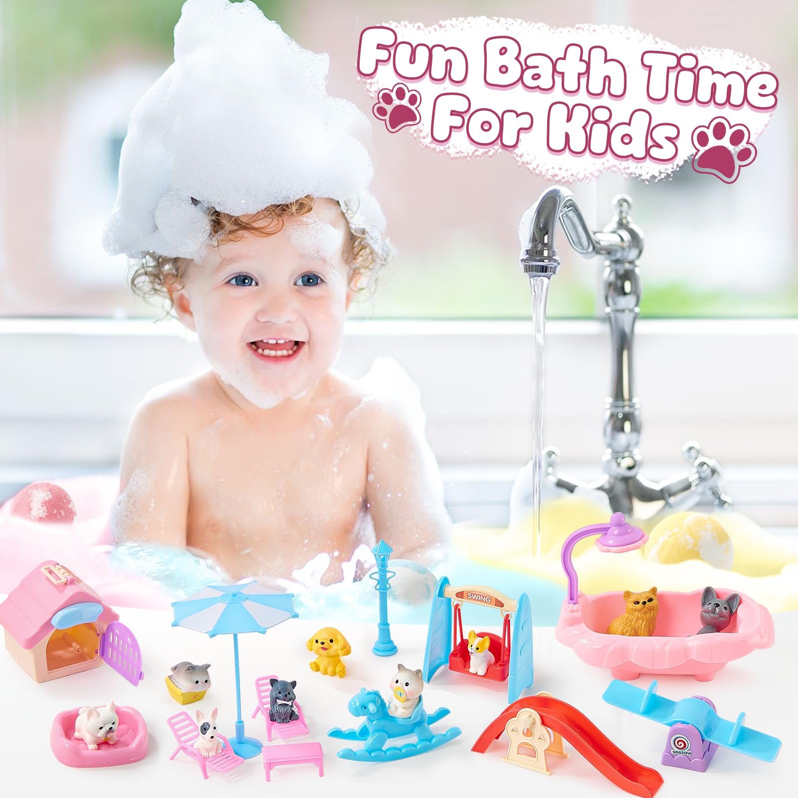 Toylink gift packaging makes a charming bath gift for kids