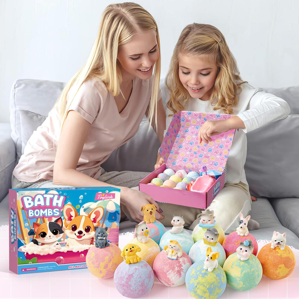 Toylink kids bath time inspires imaginative play with dog and cat toys