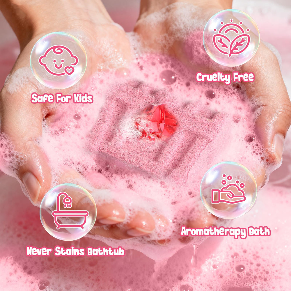 Toylink natural handmade kid friendly bath bombs