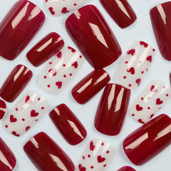 Toypoels uñas postizas rojo brillo; acabado elegante y duradero