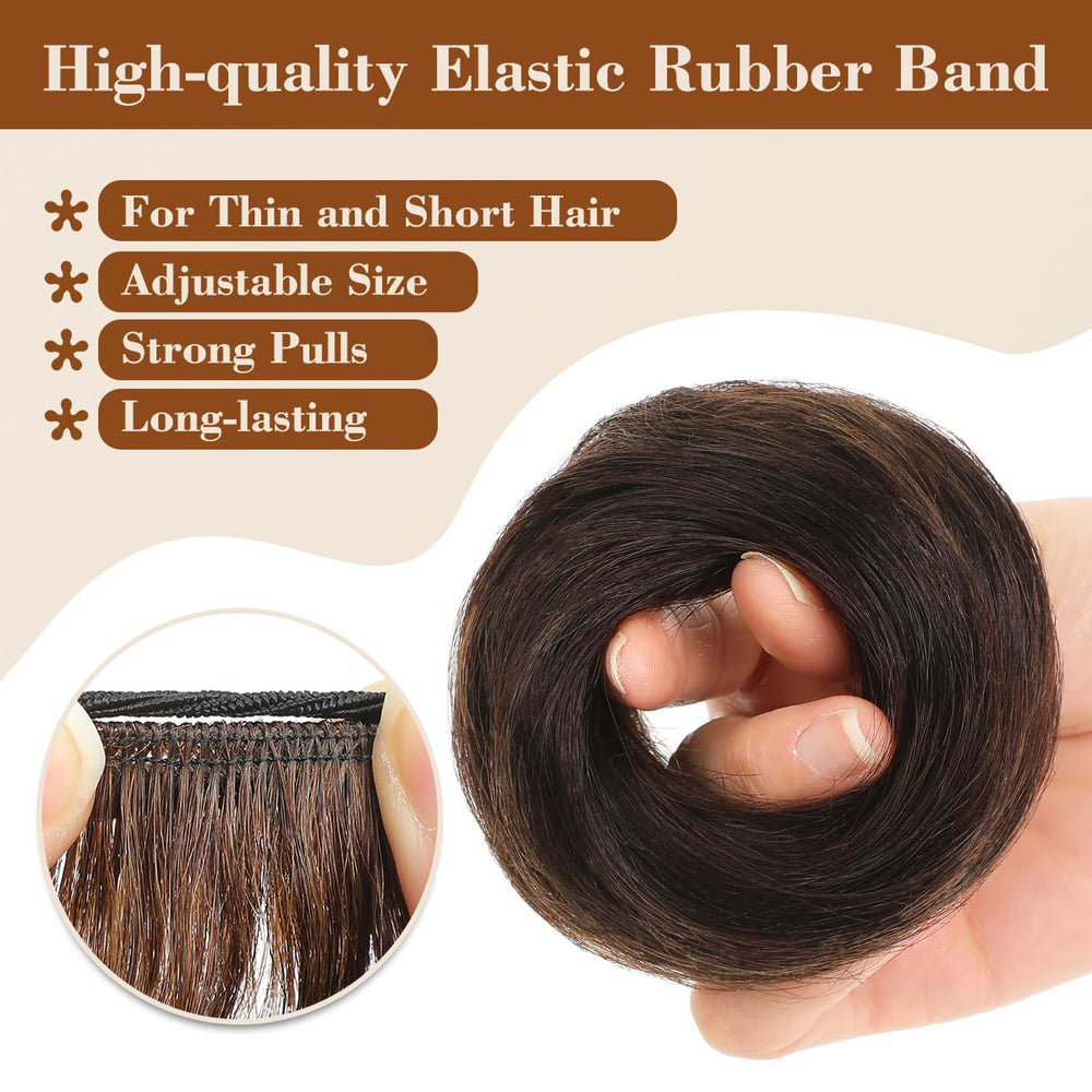 Tozoie hair piece supports styling curl straighten or dye to match.