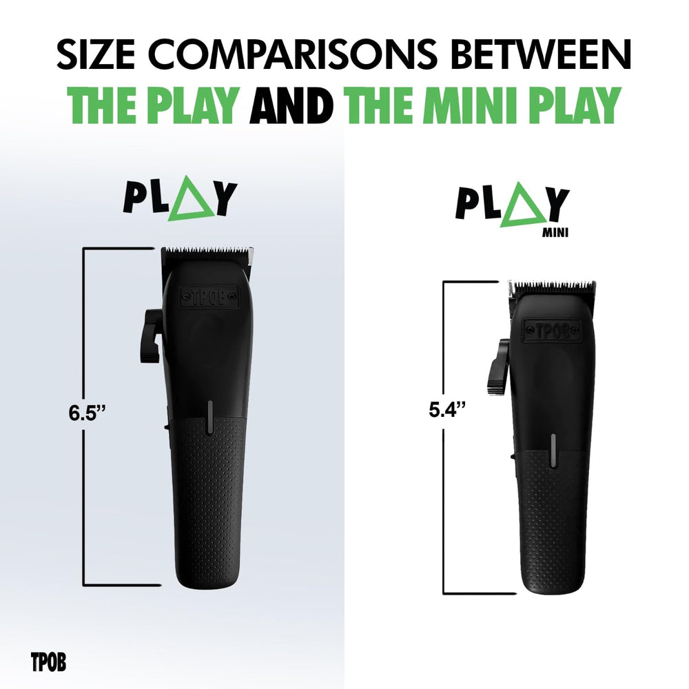 TPOB Mini Play comes with six guide combs for versatile styling