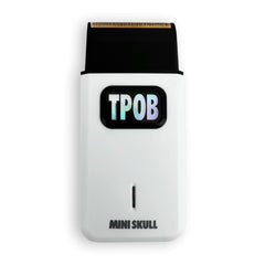 TPOB Mini Skull Shaver compact pocket-ready design for on-the-go grooming.
