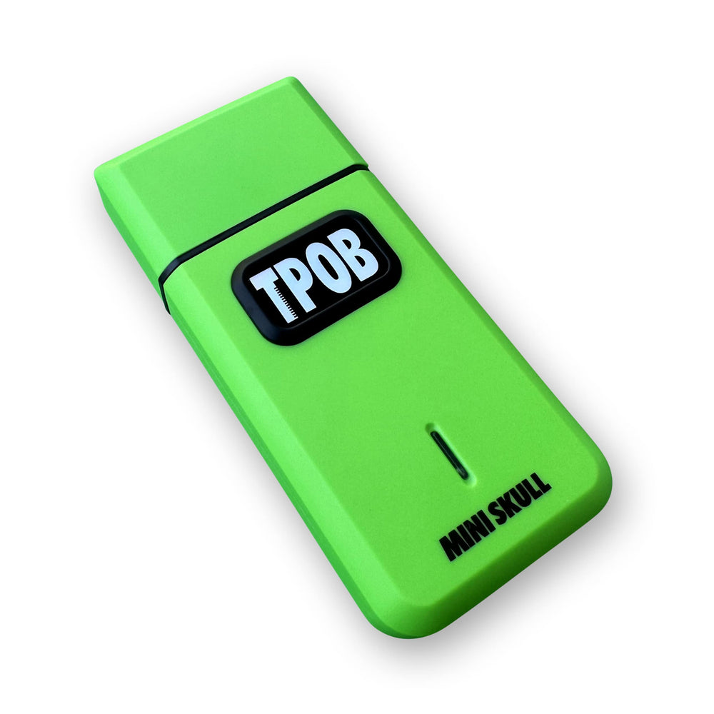 TPOB Mini Skull Shaver slime color with slim, durable casing.