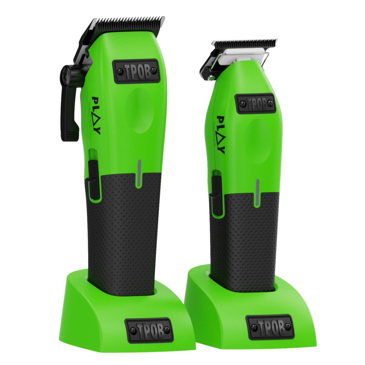 TPOB Play Barber Clippers 5-click lever, easy fade adjustments.