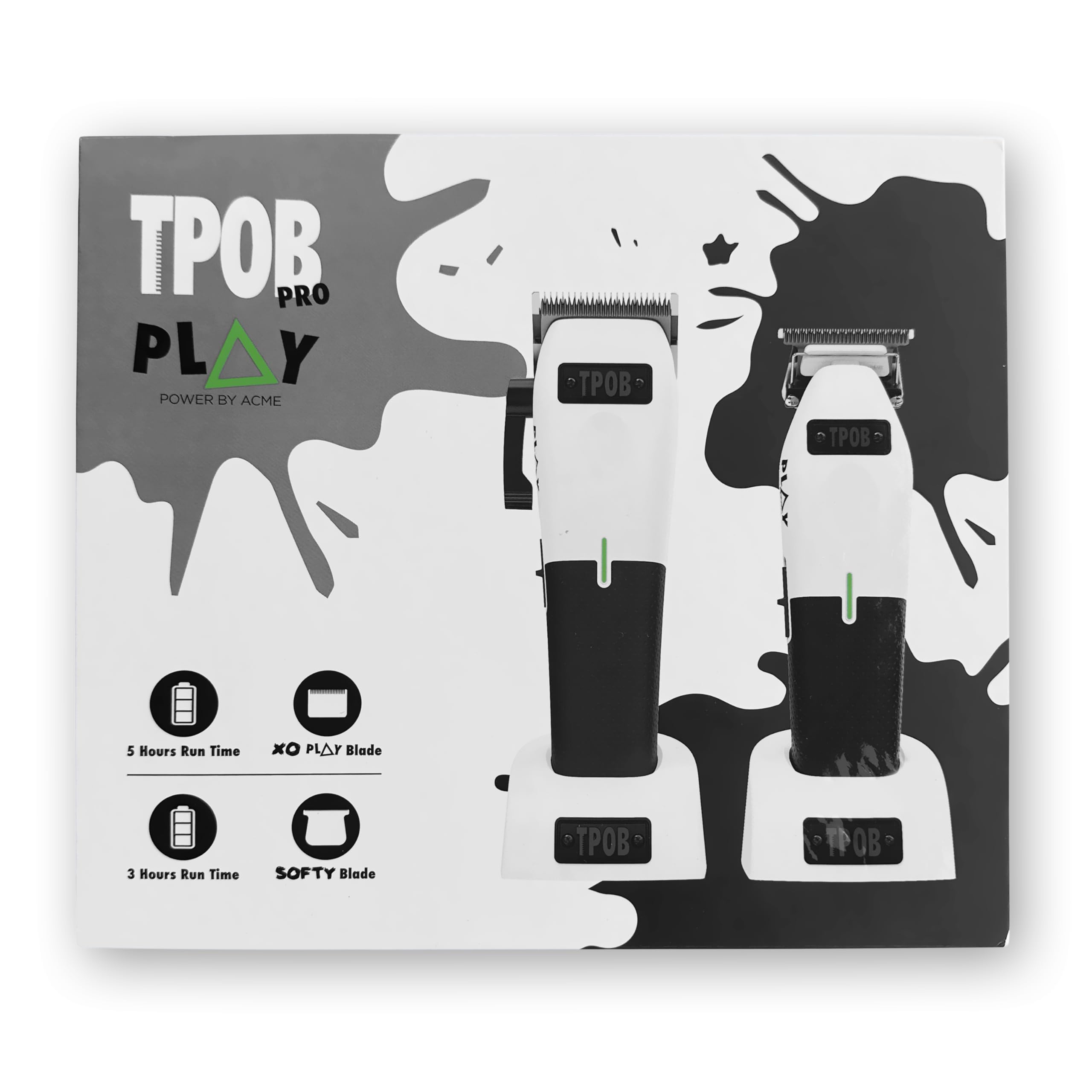 TPOB Play dual-speed motor 6000-7500 rpm supports versatile styling.