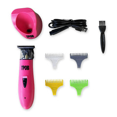 Cordless rechargeable design enables untethered trimming anywhere.