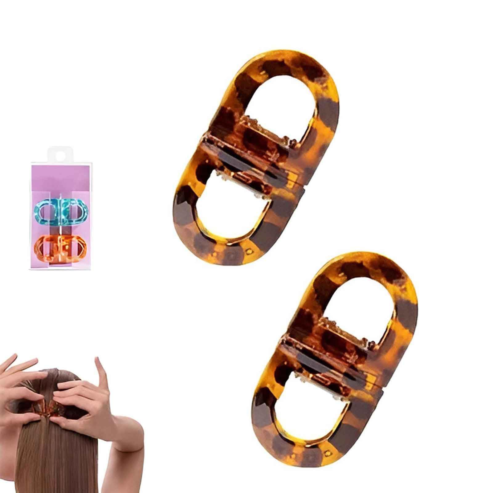 Pinzas magnéticas TRAILQUESTE para cabello natural ámbar, sujeción suave para uso diario