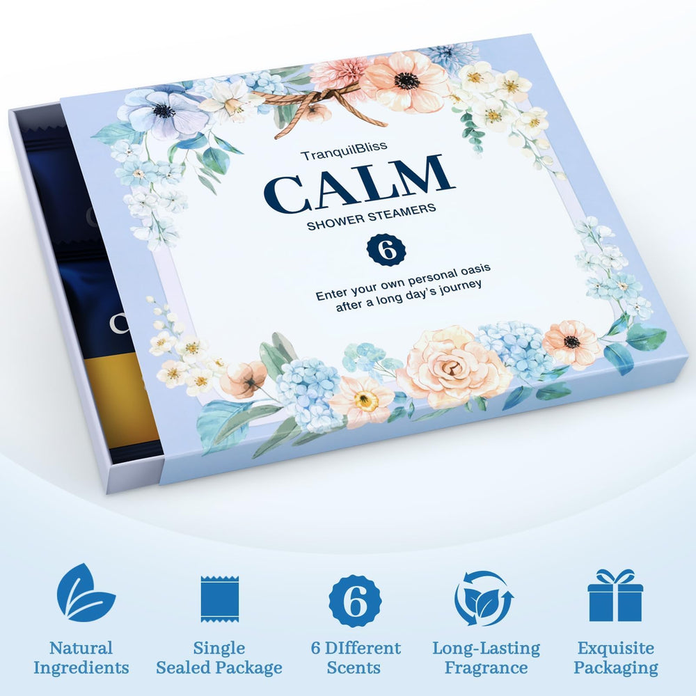 Tabletas de ducha TranquilBliss aroma rosas para toque floral suave