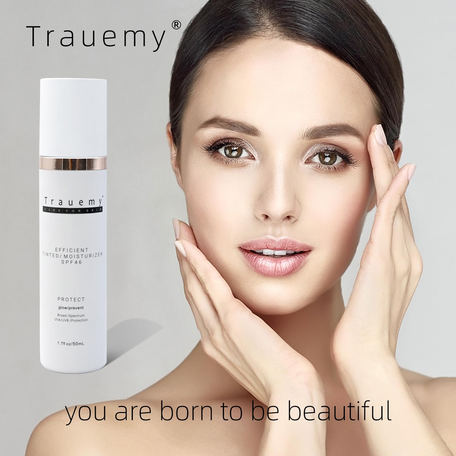 Trauemy cobertura suave, tono universal que se mezcla naturalmente.