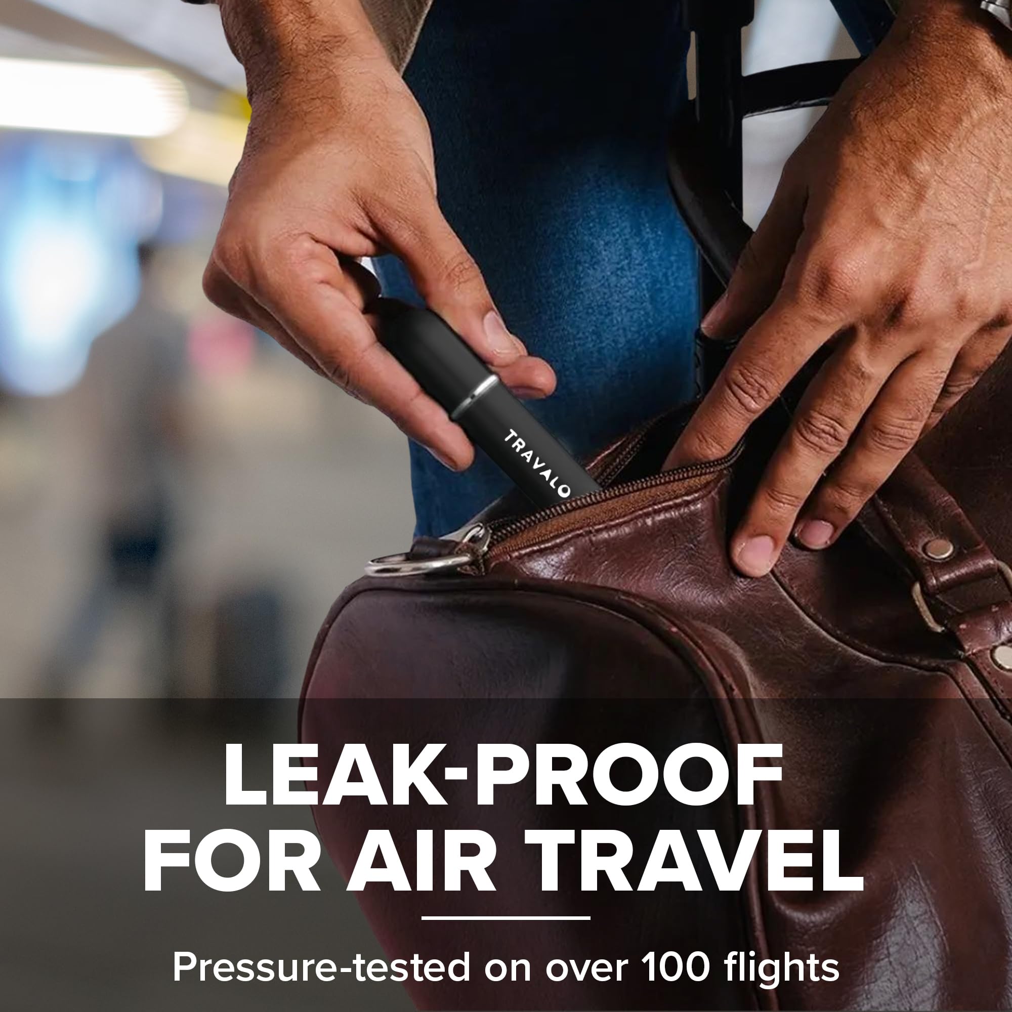 Travalo Classic HD leak-proof system in travel-ready configuration