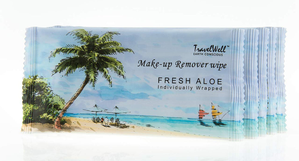 Travelwell individually wrapped wipes for mess-free hotel room use