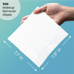 Travelwell wipes sized 7.1 by 7.9 inches for thorough cleansing