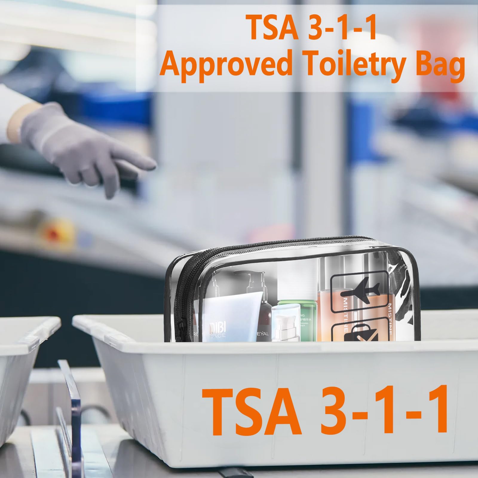 TREALDATE compact 8x6x2.6 inch bag fits into carry-on luggage during travel