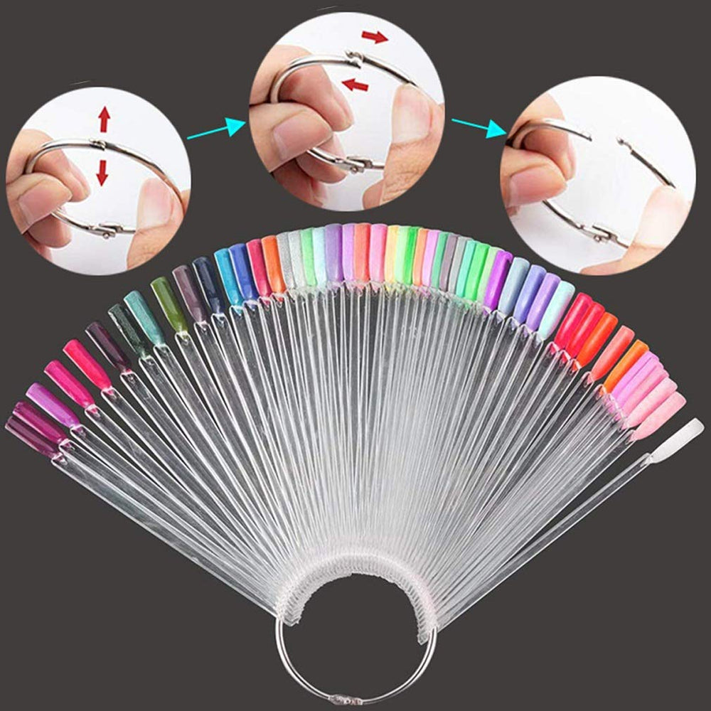 Treamlyn polish color display board reveals true polish color for accurate pigment checks.