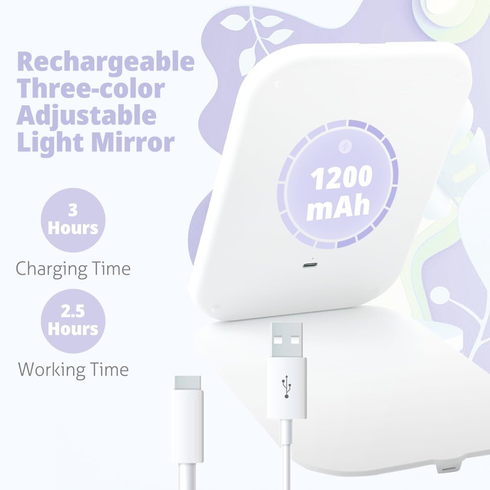 TREASO travel-makeup-mirror-intelligent-touch offers easy brightness control and memory.