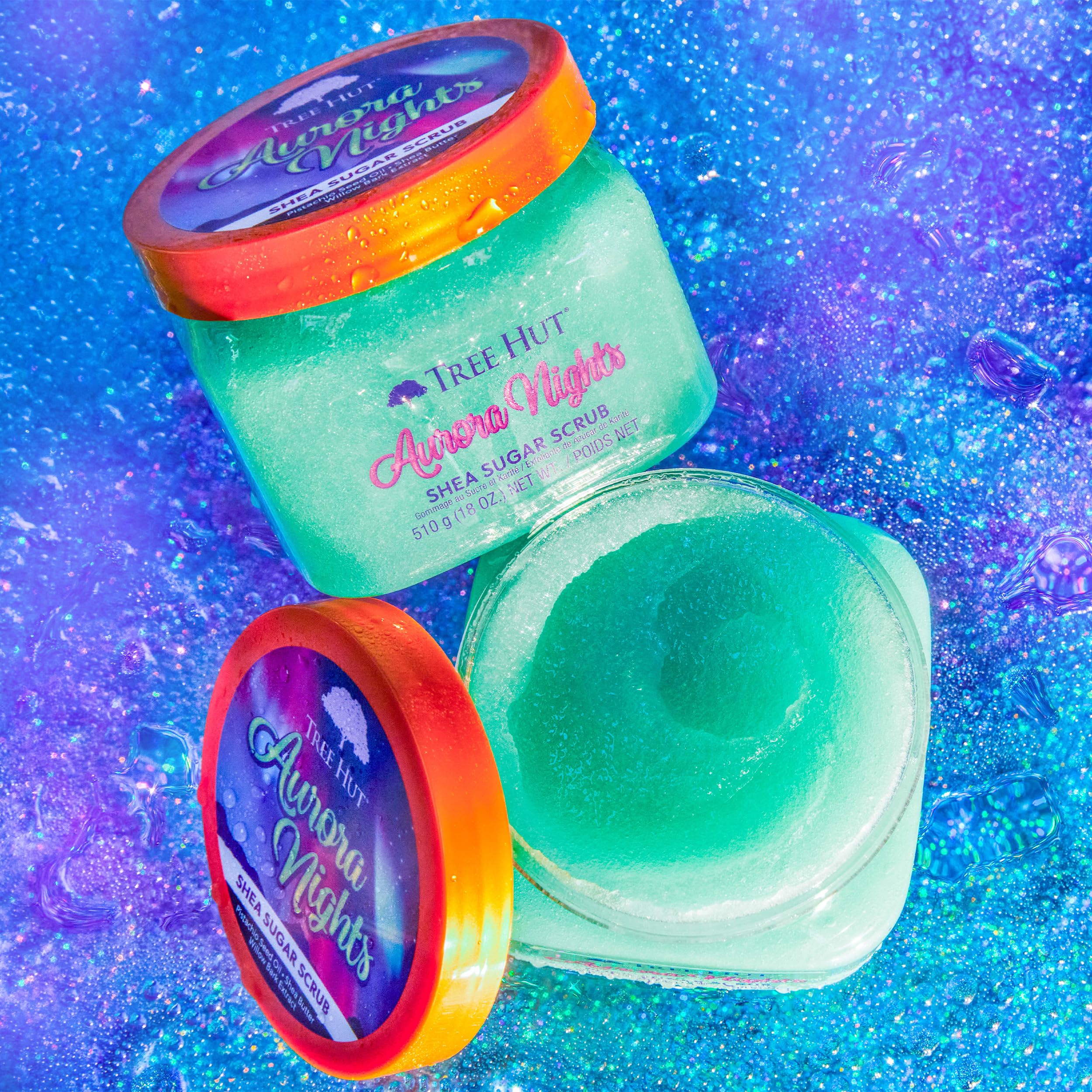Hands applying scrub in circular motions for smooth, even skin.