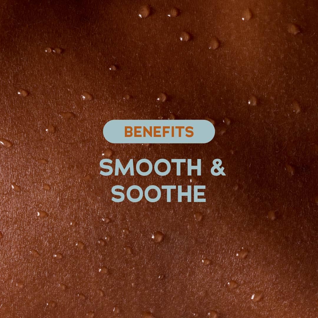 Applying Tree Hut Coco Colada serum on shaved skin for lightweight hydration.