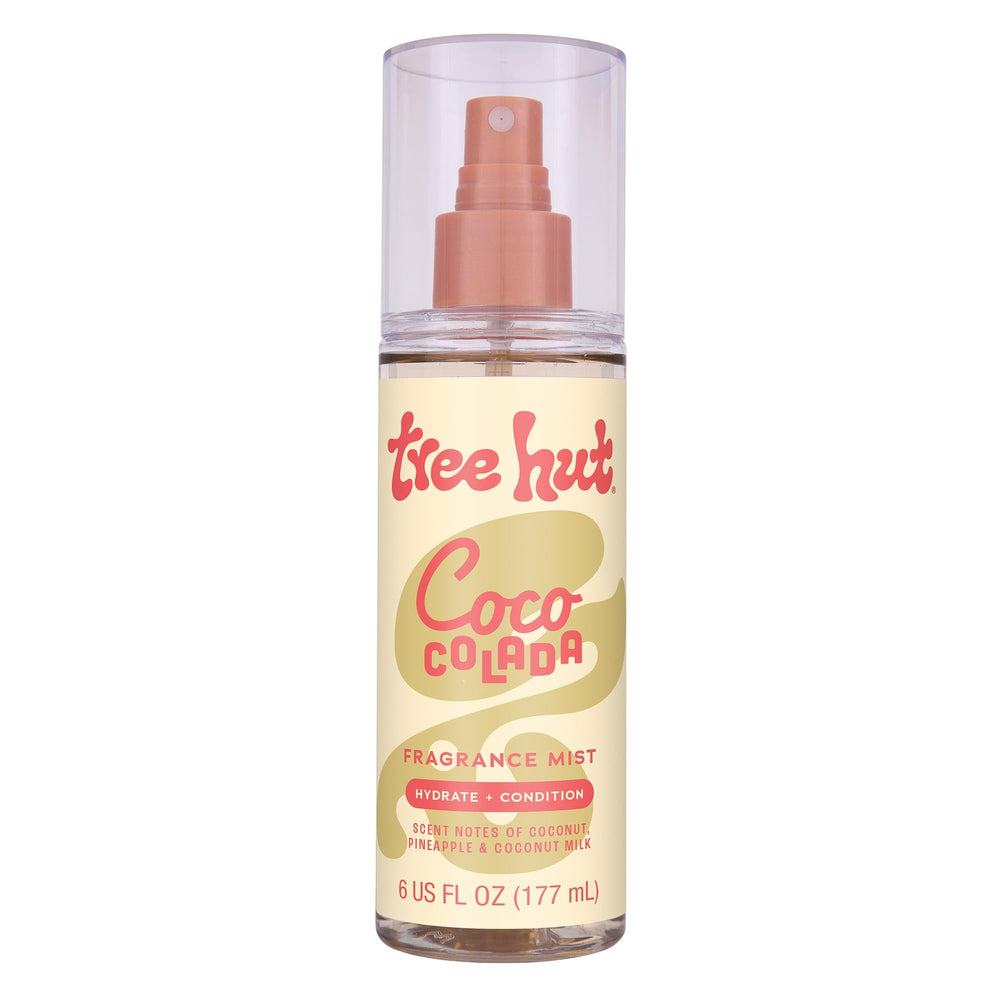 Tree Hut Coco Colada Fragrance Mist bottle ready for a hydrating tropical spritz.