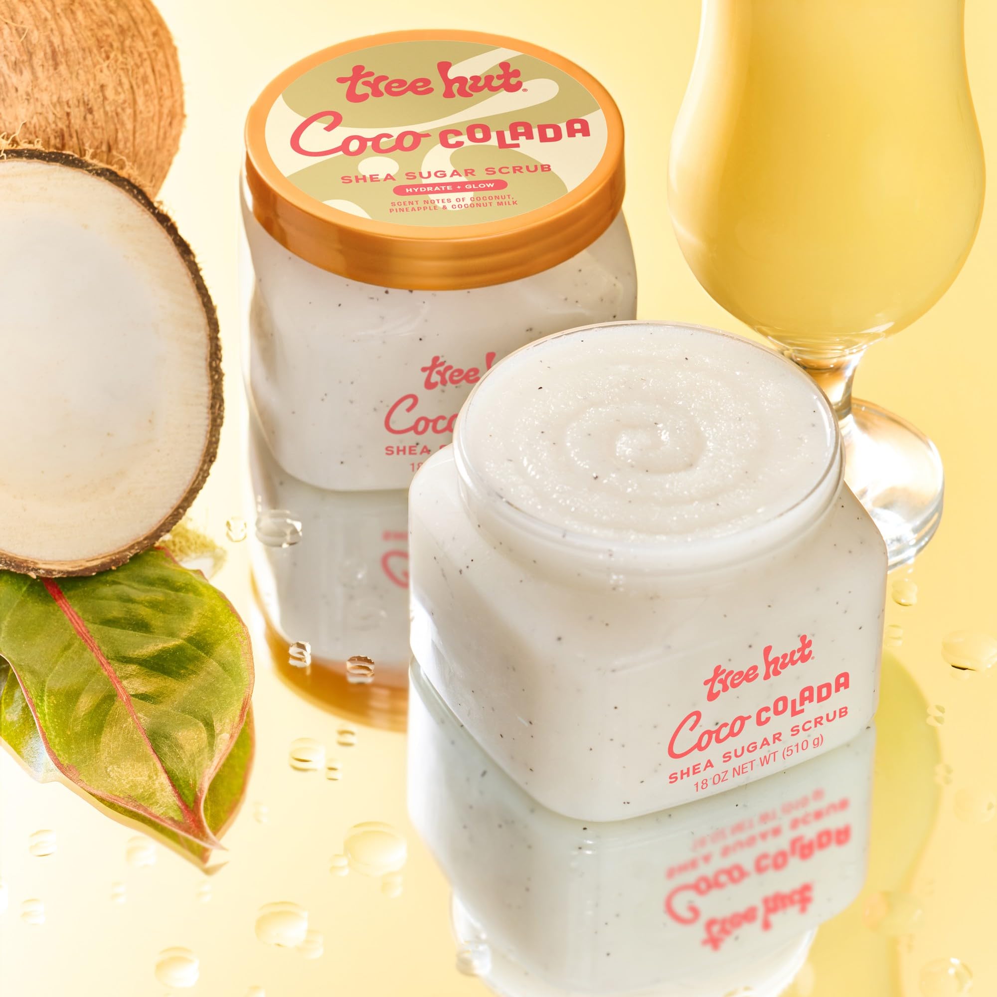Tree Hut Coco Colada mezcla de aceites para nutrición de la piel.