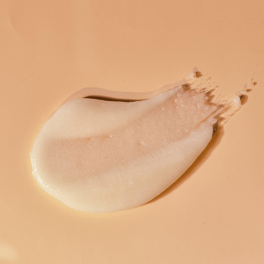 Tree Hut Coco Colada Pre-Shave Foaming Polish application on bikini area before shaving for smoother skin.