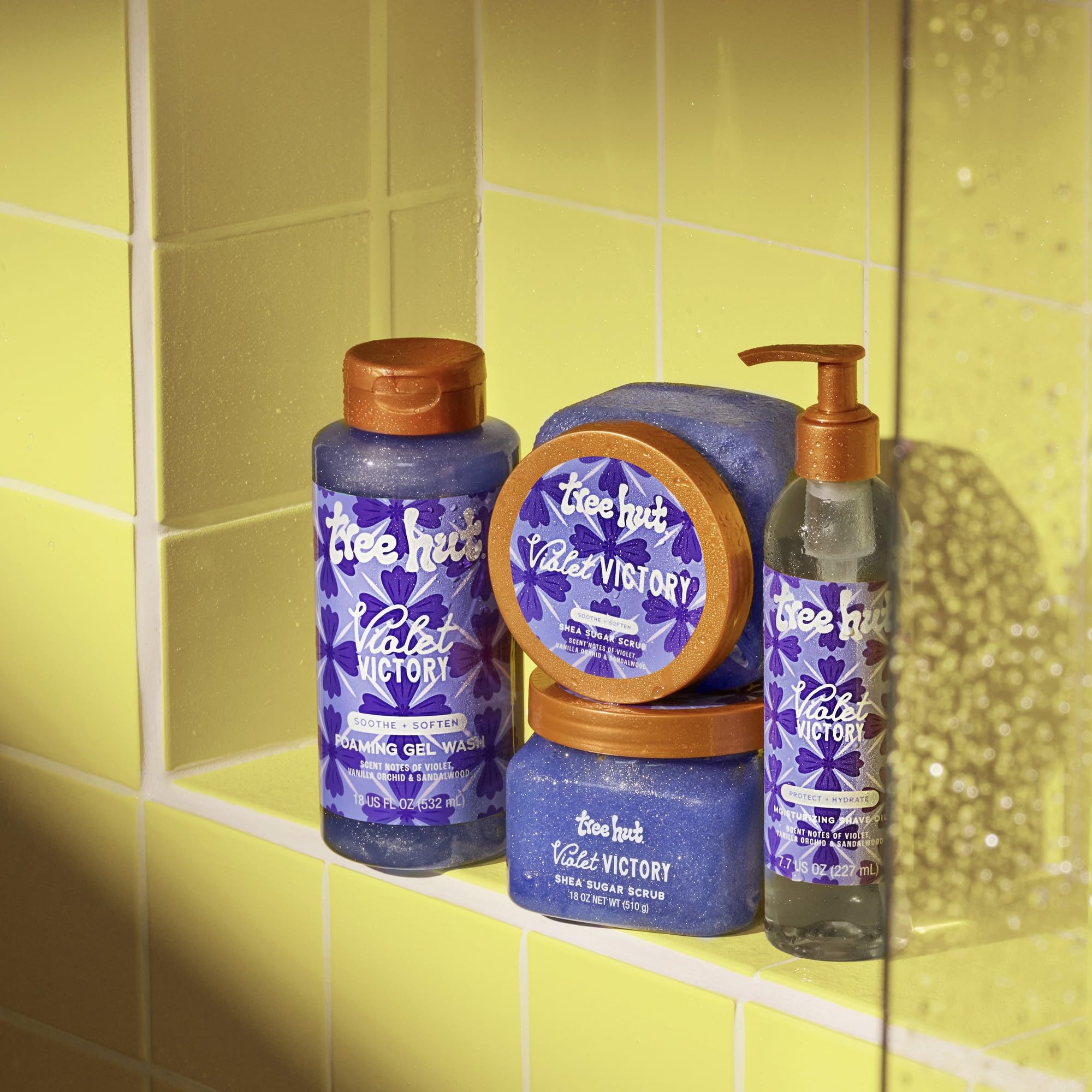 Tree Hut cruelty-free formula respects skin while cleansing gently.