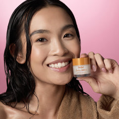 Silky, non-sticky texture of Tree Hut lip mask with coconut oil