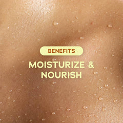 Application on the forearm demonstrates smooth spread and lasting moisture