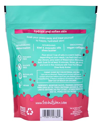 Tree Hut Ingredientes Sandia Kiwi Aceite, nutrición para piel seca